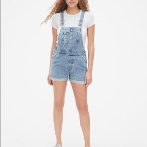 Gap Denim Overall Shorts